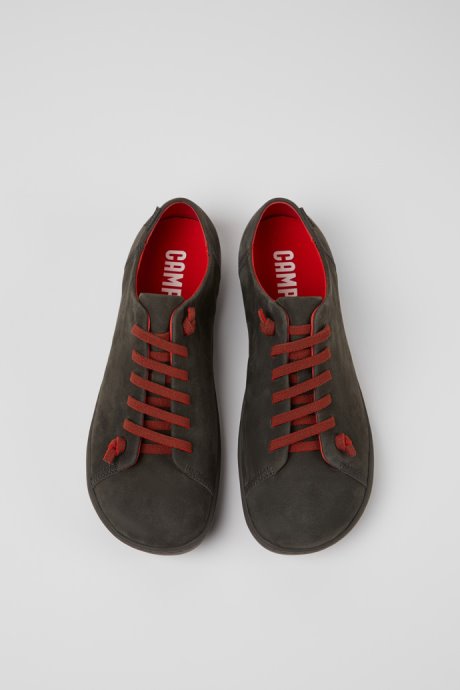 Exclusive Camper Peu Gray Leather Shoes For Men