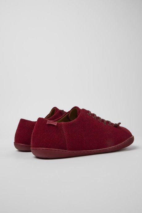 Peu Burgundy Wool And Viscose Shoes For Men Camper New Arrivals
