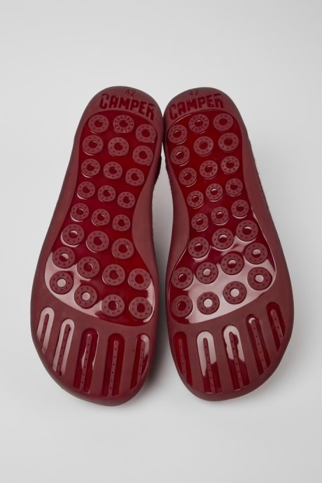 Peu Burgundy Wool And Viscose Shoes For Men Camper New Arrivals