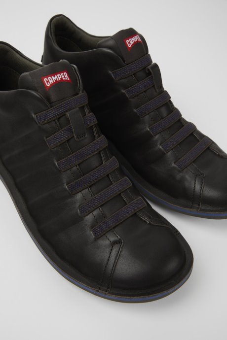 Camper Design Beetle Dark Brown Leather Ankle Boots For Men