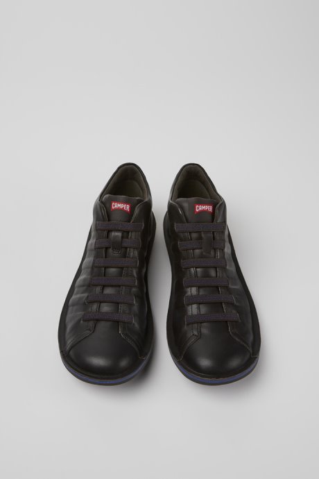 Camper Design Beetle Dark Brown Leather Ankle Boots For Men