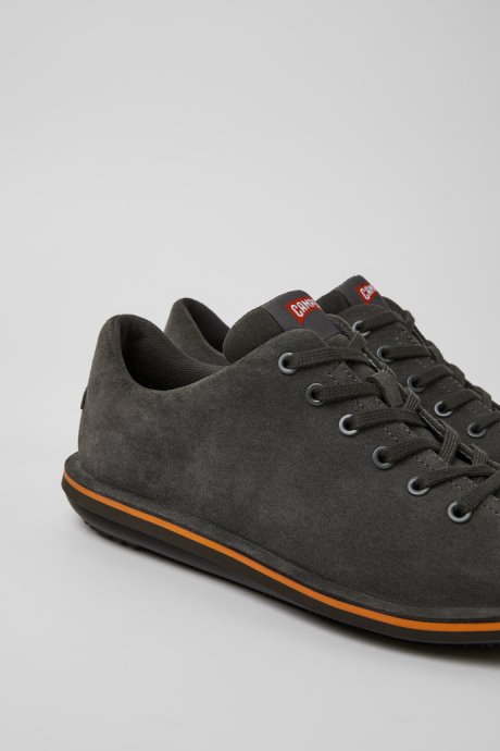 Beetle Dark Gray Nubuck Shoes For Men Exclusive Camper