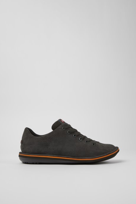 Beetle Dark Gray Nubuck Shoes For Men Exclusive Camper