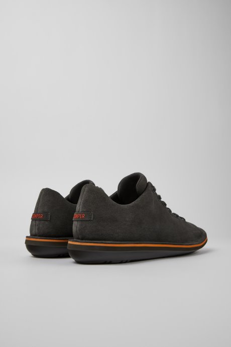 Beetle Dark Gray Nubuck Shoes For Men Exclusive Camper