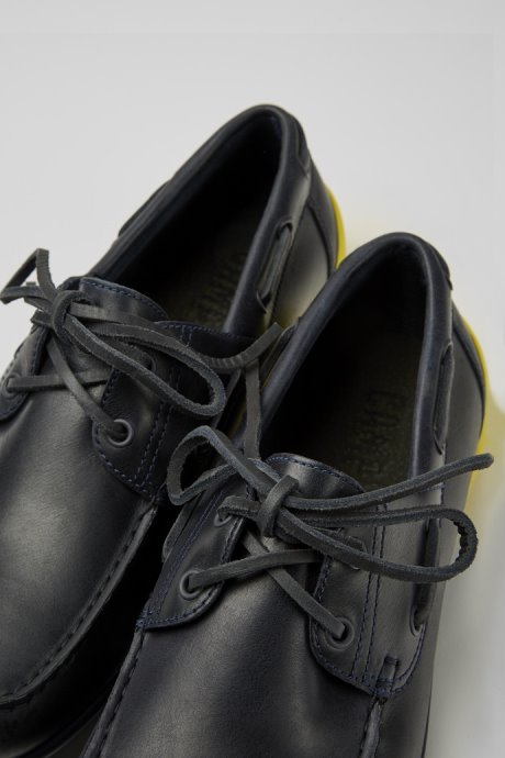 Camper Peu Circuit Blue Leather Shoes For Men New Arrivals