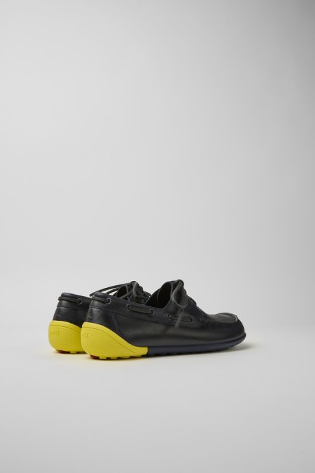 Camper Peu Circuit Blue Leather Shoes For Men New Arrivals