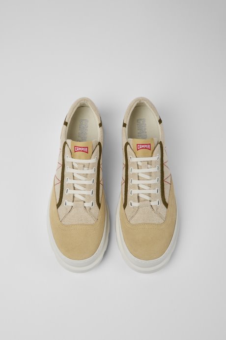 Brutus Beige And Green Sneakers For Men Camper New Arrivals
