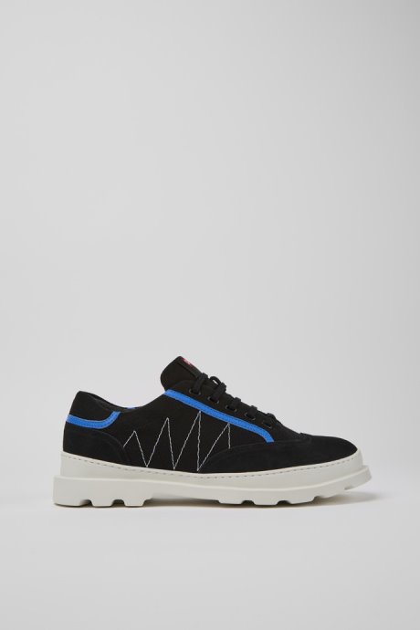 Design Brutus Black And Blue Sneakers For Men Camper