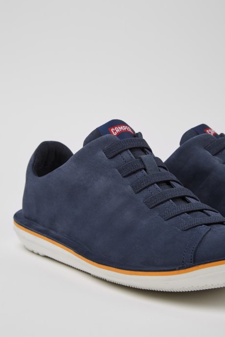 Design Beetle Blue Nubuck Sneakers For Men Camper
