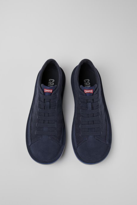 Beetle Blue Nubuck Sneakers For Men Camper New Arrivals