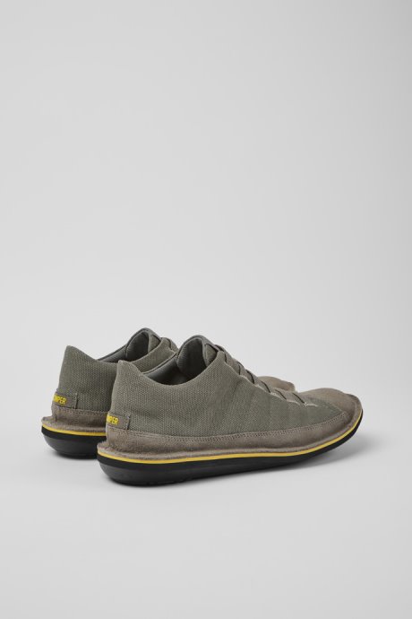 Beetle Grey Nubuck Sneakers For Men Exclusive Camper