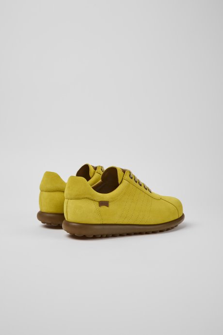 Pelotas Yellow Nubuck Sneakers For Men Exclusive Camper