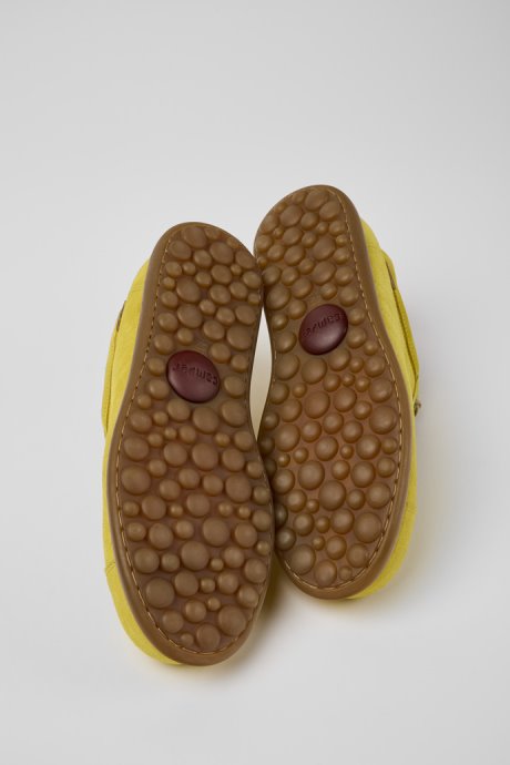 Pelotas Yellow Nubuck Sneakers For Men Exclusive Camper