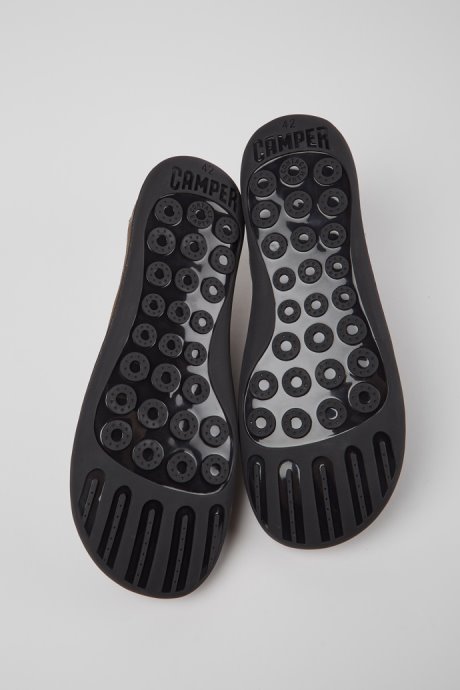 Design Peu Brown Leather Shoes For Men Camper