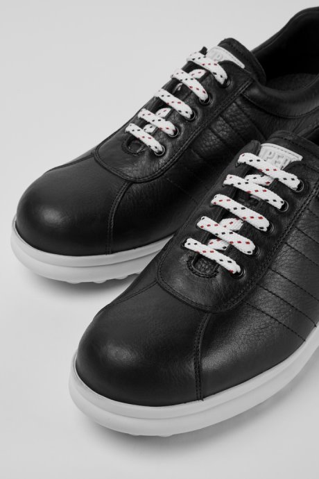 Camper Design Pelotas Protect Black Leather Sneakers For Men