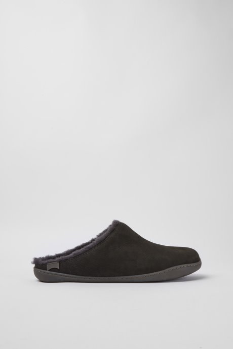 Camper Design Peu Dark Grey Nubuck Shoes For Men