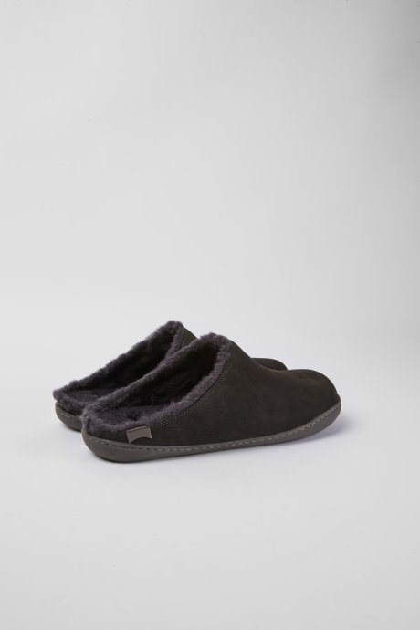 Camper Design Peu Dark Grey Nubuck Shoes For Men