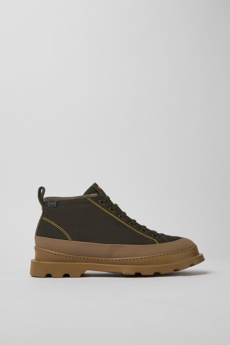 Camper Brutus Brown And Green Ankle Boots For Men New Arrivals
