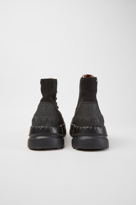 Design Teix Black Rubber And Bci Cotton Boots Camper