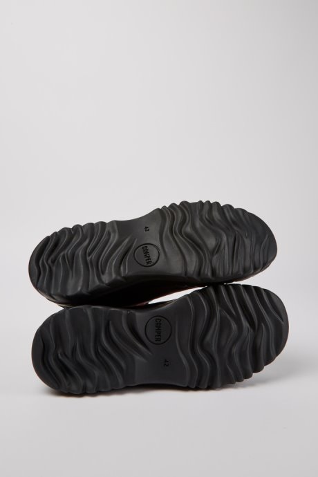 Camper Teix Burgundy Rubber And Bci Cotton Boots New Arrivals