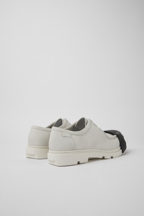 Camper Design Junction White Non-Dyed Leather Shoes For Men