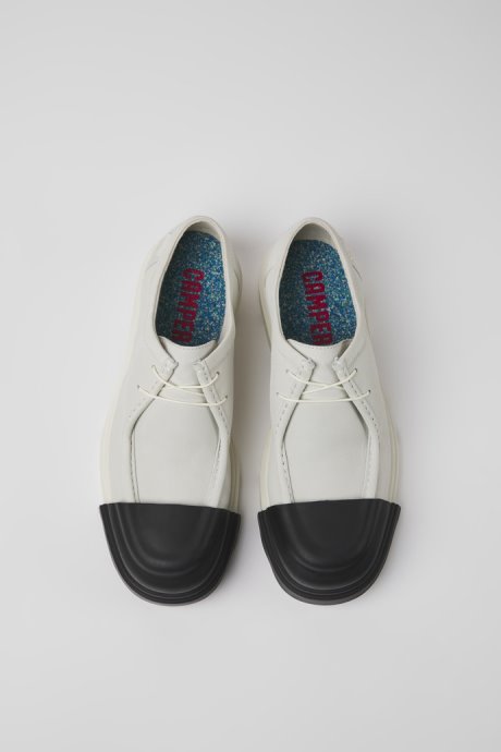 Camper Design Junction White Non-Dyed Leather Shoes For Men