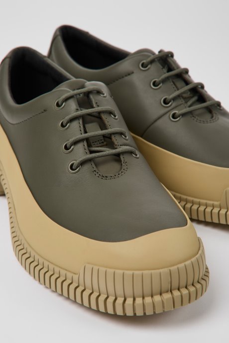 Camper Design Pix Green And Beige Shoes For Men