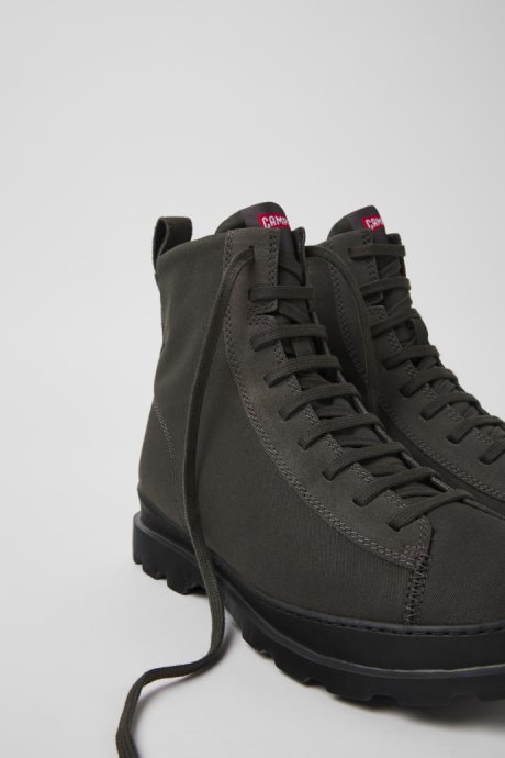 Brutus Gray Textile And Nubuck Ankle Boots For Men Camper New Arrivals