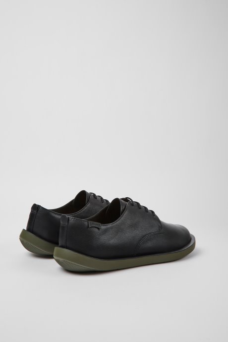 Wagon Black Leather Shoes For Men Camper New Arrivals