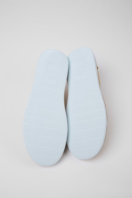 Camper Design Wagon Beige Textile And Nubuck Shoes For Men