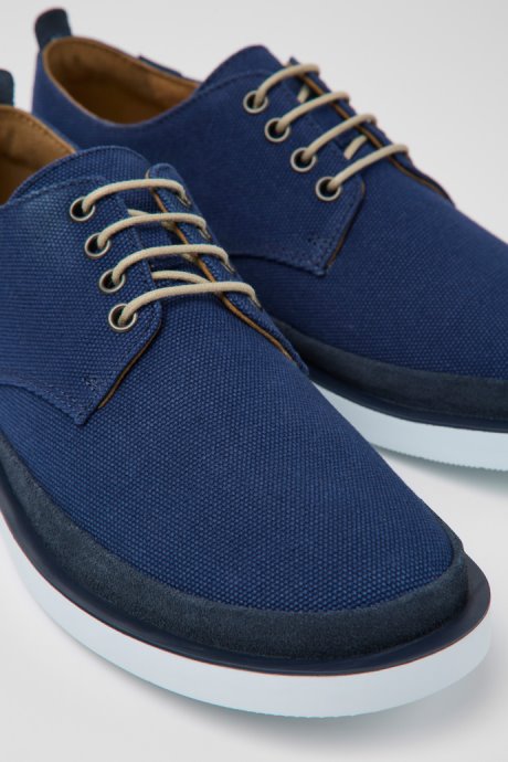 Camper Wagon Blue Textile And Nubuck Shoes For Men New Arrivals