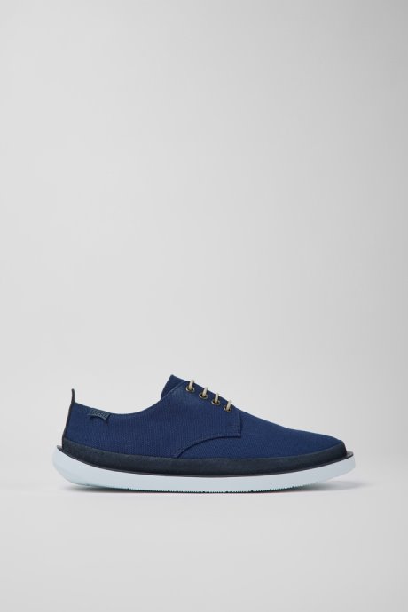 Camper Wagon Blue Textile And Nubuck Shoes For Men New Arrivals
