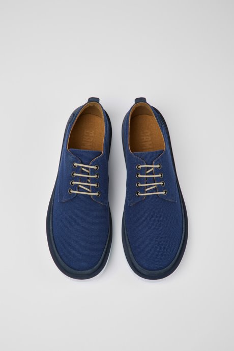 Camper Wagon Blue Textile And Nubuck Shoes For Men New Arrivals