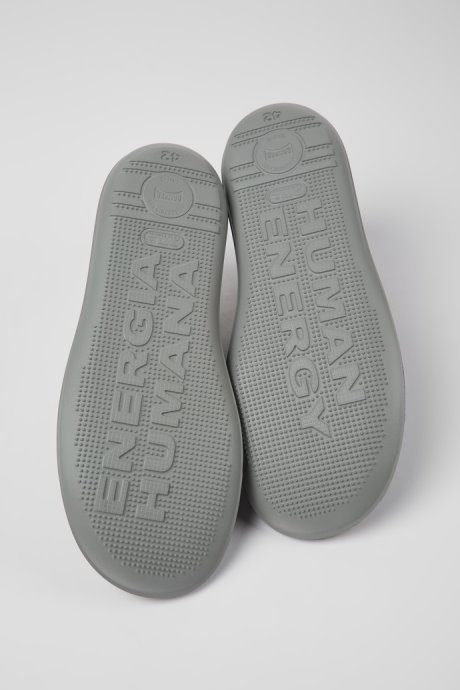 Camper Design Beetle Gray Nubuck Shoes For Men