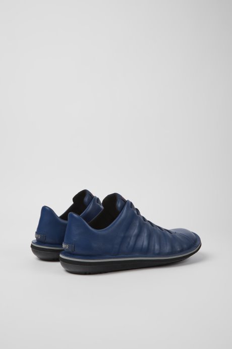 Beetle Blue Leather Shoes For Men Exclusive Camper
