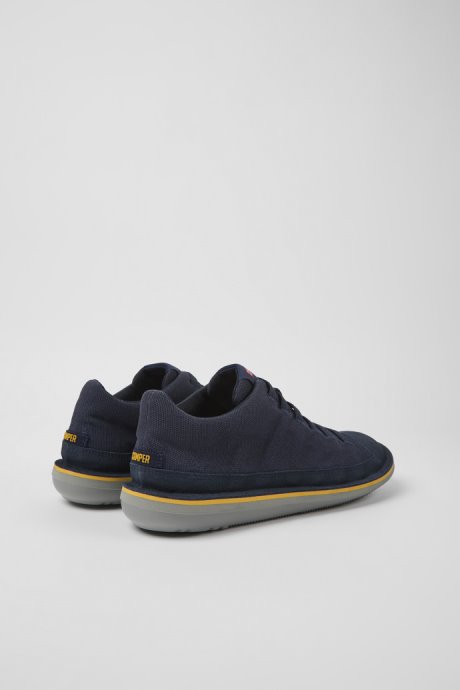 Exclusive Camper Beetle Dark Blue Textile And Nubuck Shoes For Men