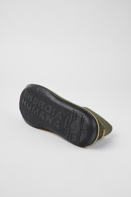 Exclusive Camper Beetle Green Textile And Nubuck Shoes For Men