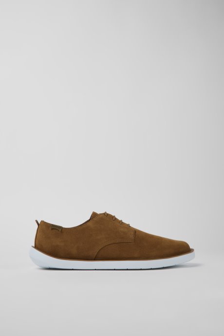 Design Wagon Brown Nubuck Shoes For Men Camper