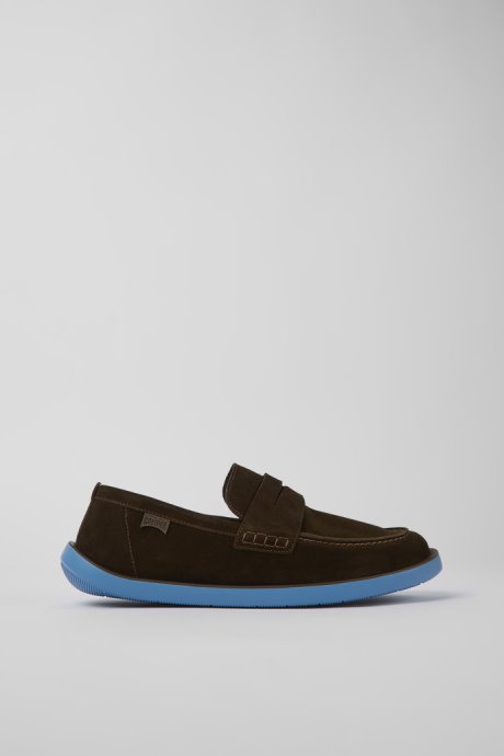 Wagon Brown Nubuck Shoes For Men Camper New Arrivals