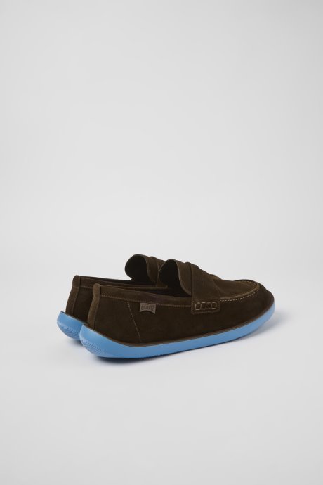 Wagon Brown Nubuck Shoes For Men Camper New Arrivals