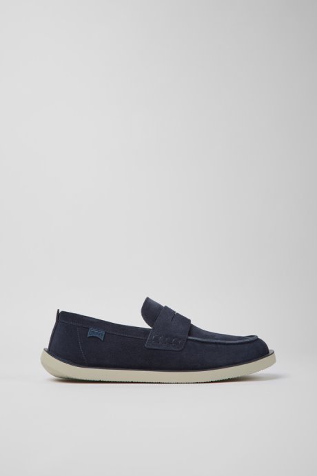 Exclusive Camper Wagon Blue Nubuck Shoes For Men