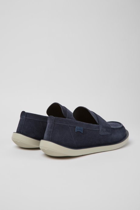 Exclusive Camper Wagon Blue Nubuck Shoes For Men