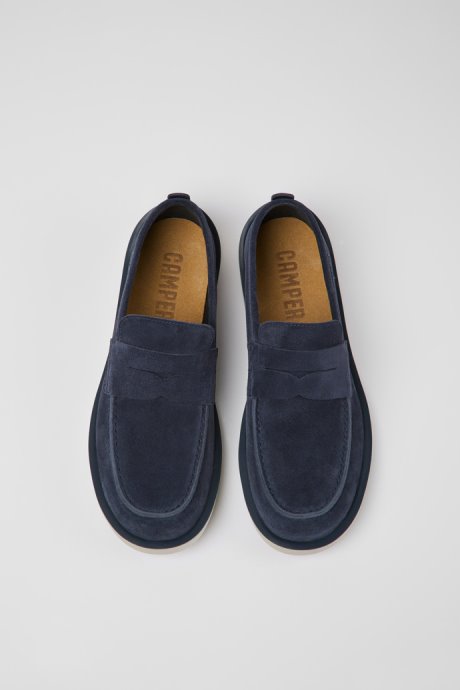 Exclusive Camper Wagon Blue Nubuck Shoes For Men