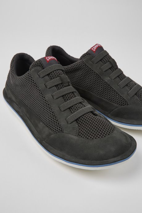 Beetle Gray Textile And Nubuck Shoes For Men Exclusive Camper