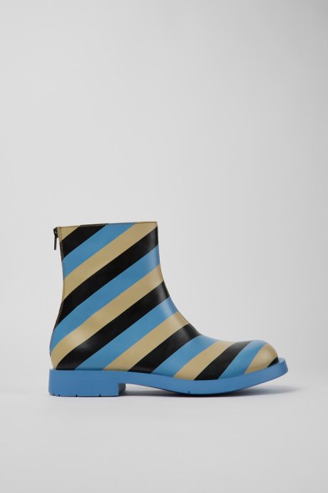 Camper Mil 1978 Multicolored Leather Ankle Boots For Men New Arrivals