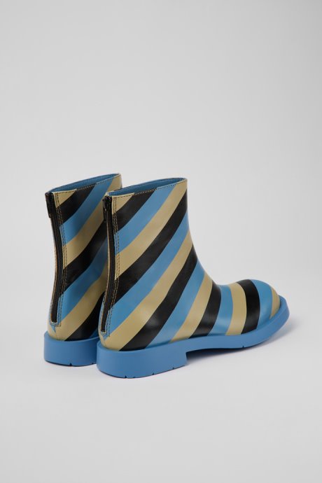 Camper Mil 1978 Multicolored Leather Ankle Boots For Men New Arrivals