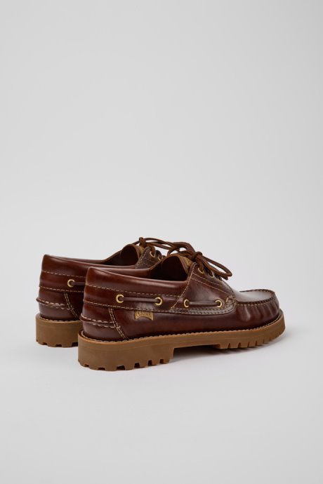 Camper Nautico Brown Boat Shoe For Men New Arrivals