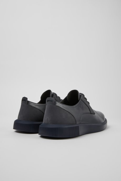 Camper Design Bill Dark Gray Leather And Nubuck Shoes For Men