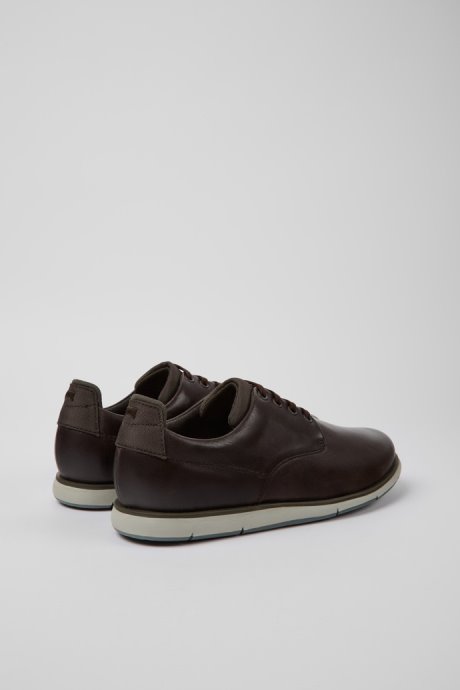 Camper Design Smith Brown Leather Shoes For Men