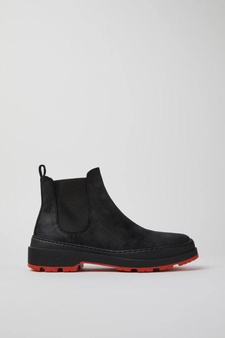 Camper Design Brutus Trek Michelin Black Nubuck Ankle Boots For Men